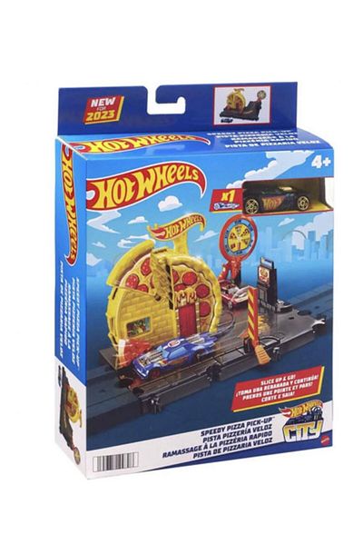 HOT WHEELS Show World Speedy Pizza Play Set Hmd53-Hkx44