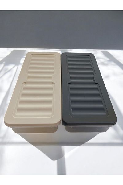 PONÇİK STORE Set of 2 1170 ml Refrigerator Organizer, Freezer and Microwave Storage Container