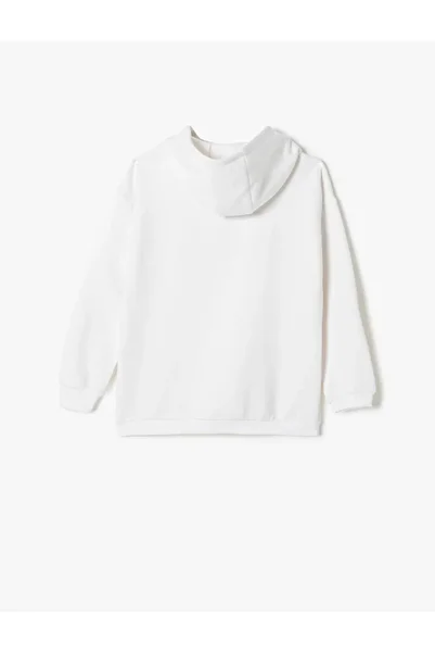 Koton Girl's Raised Printed Sweatshirt