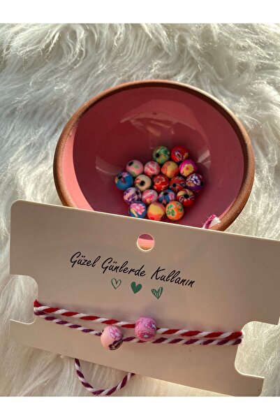 ALIŞVERİŞ AŞKIN MARTENİÇKA MOR/KIRMIZI İP ,ETNİK DESEN BOHEM BONCUKLU BİLEKLİ...