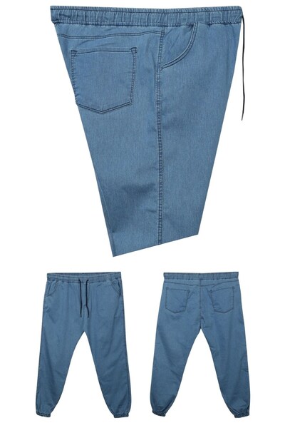 marufshop Ανδρικό τζιν Jogger Lycra Κατάλληλο για Ανδρικό Μεγάλο Μέγεθος Μεταξύ 100 κιλών-180 κιλών