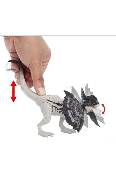 mattel Jurassic World Strike Attack Dilophosaurus Action Figure HLN70 JURRASIC WORLD ÖZEL SERİ DİNAZOR