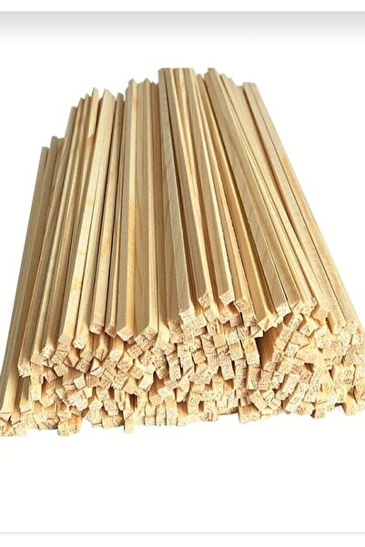 ZH HOME & OFFİCE 1cm X 1cm X 100cm İnce Ahşap Çıta, Dekor Çıtası, Hobi Çıtası