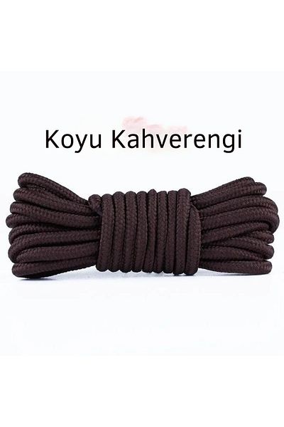 Conceptual 150cm Dark Brown Corded Round Boot Laces, Extra Sturdy Laces, Shoelaces, 1 Pair