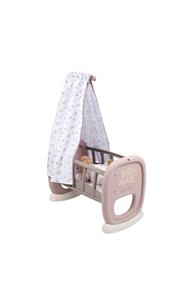 Smoby Baby Nurse Sallanan Oyuncak Beşik Leylak-gri 220373