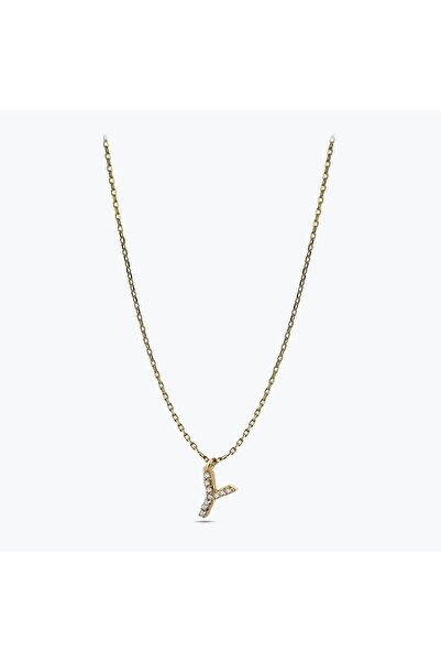 Altınbaş Altın Y Harfi Kolye
