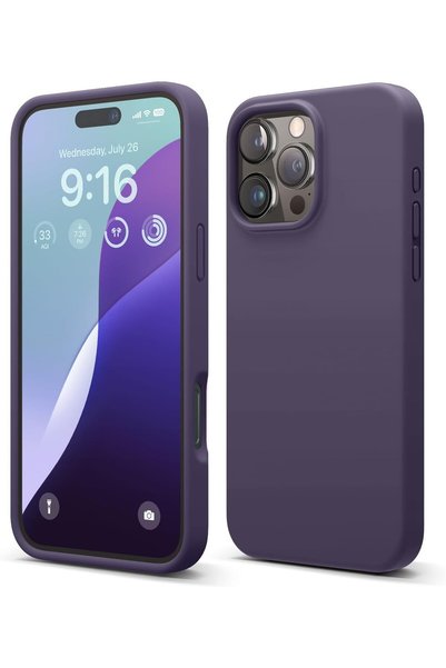 EDELFU İPhone 16 Pro Silikon Lansman Kılıf, Tam Gövde Koruyucu, Darbeye Dayan...