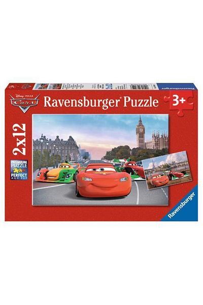 RAVENSBURGER لغز الأطفال 12x2 لغز سيارات ديزني ماكوين075546