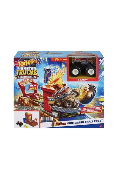 HOT WHEELS Hot Wheels Monster Trucks Arena Smashers - Fire Crash Challenge HNB90/HNB87