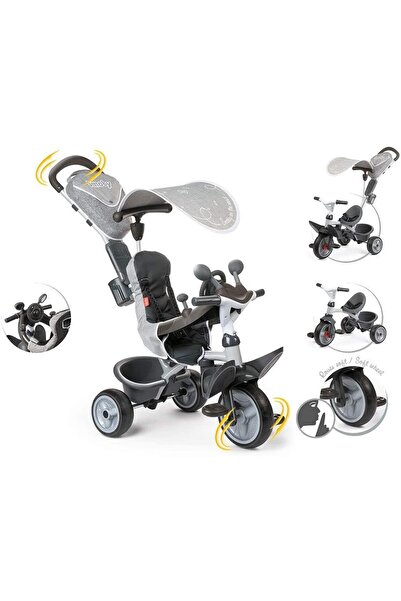 Smoby Baby Driver Comfort 3'ü1 Arada Bisiklet Seti - Gri 741502