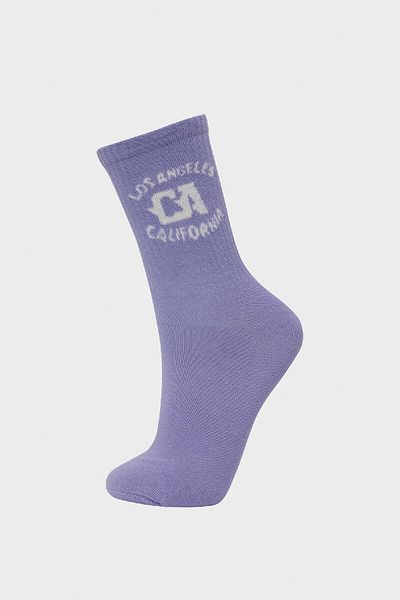 DeFacto Bequeme elastische 5-teilige lange Baumwollsocken für Damen E2054axns