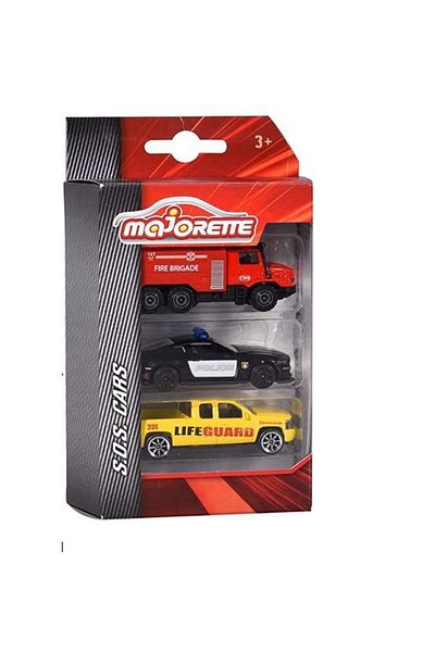 Majorette S.O.S Emergency Response Vehicles Metal Diecast 3 Pack 212057261
