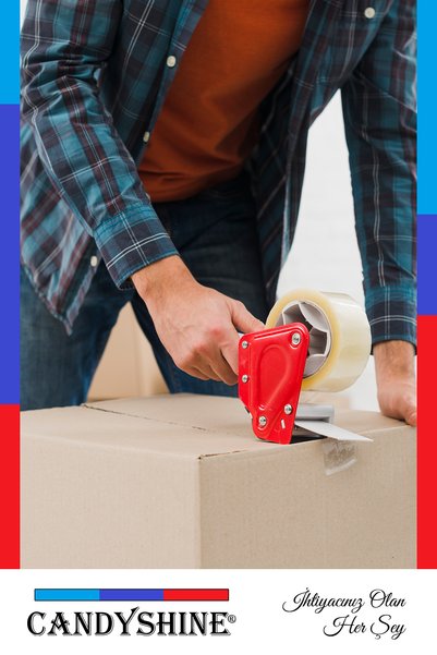 CandyShine ®   Premium A Calitate 1 Bandă adezivă de calitate 45 mm x 100 m Bandă adezivă acrilică Net 100 metri