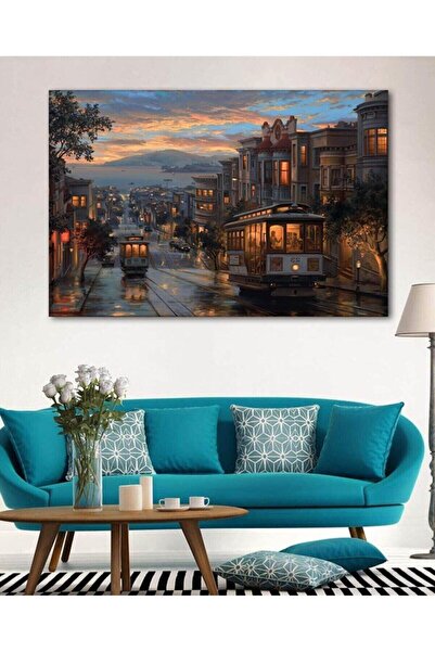 Lona Sanat Istanbul Landscape Paintings Wall Decoration Hd Print Wall Art