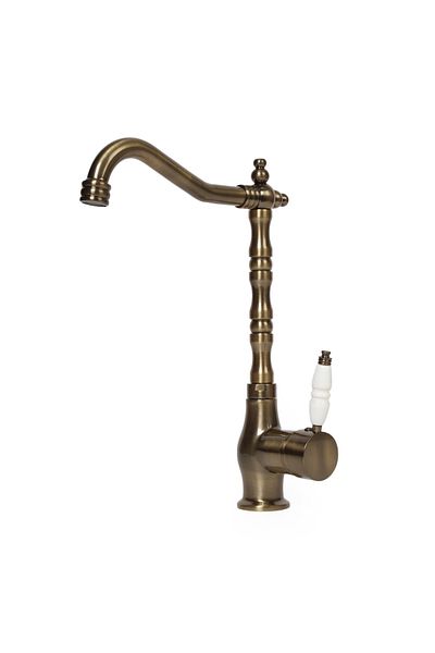 FAUMIX Antique Antique Colored Rustic Rotating Spout (HOT-COLD WATER) Kitchen Sink Faucet