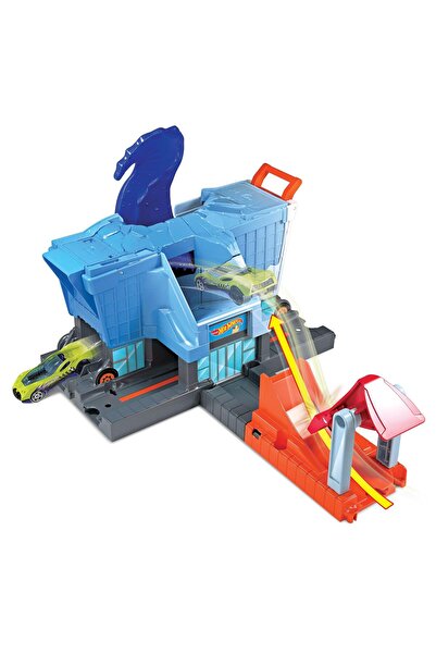 HOT WHEELS Şehirde Yaratık Macerası Oyun Seti T-rex Gizli Saldırısı Fnb05-gbf92