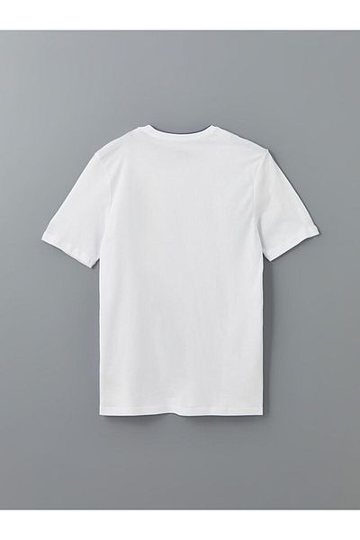 LC Waikiki Ανδρικό μπλουζάκι LCWAIKIKI Classic Crew με λαιμόκοψη κοντό μανίκι με στάμπα χτενισμένο βαμβακερό ανδρικό μπλουζάκι