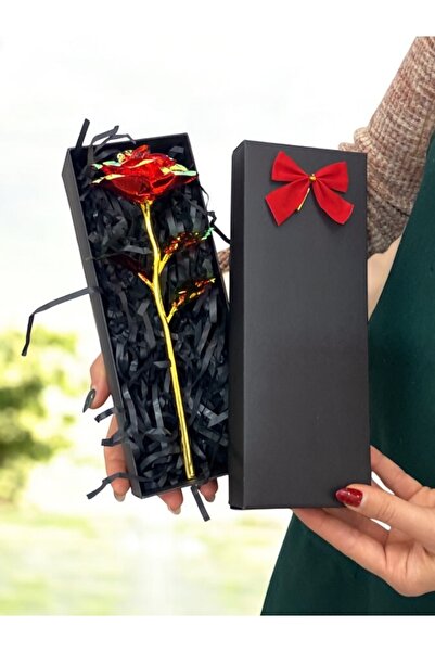 hediye arıları وردة إنفينيتي حمراء غير باهتة في صندوق خاص |   تصميم ممتاز