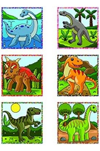 STOREMAX Dinosaurs 3D Puzzle Series 2 - (9 Cubes 6 Dinosaur Puzzle)