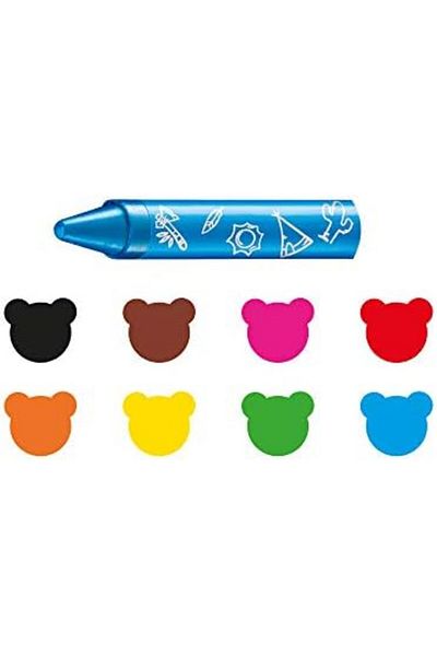 STOREMAX Bystoreby Jumbo Baby Non-Polluting Pastel Crayons 8 Pack 2 Years+ Newdesing 646268