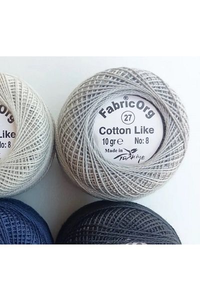 fabricorg Etamin-cross-stitch Single Bulge Thread - Κατάλληλο για βαμβάκι (10 GR-NO8 IP) - Αριθμός 27 Χρώμα