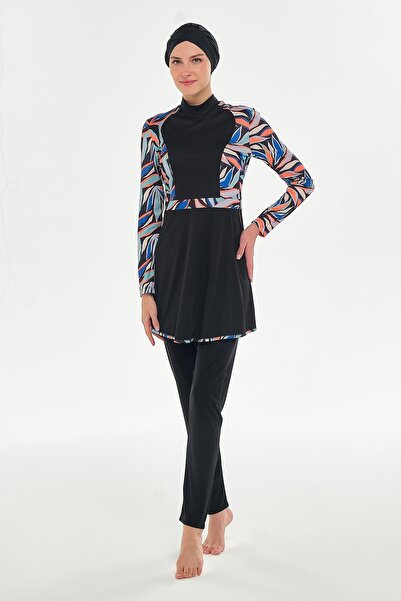 ROZAMAY Halle Uzun Kollu Tesettür Mayo 3117