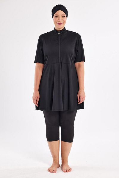 ROZAMAY Half Sleeve Hijab Swimsuit