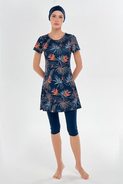 ROZAMAY Short Sleeve Hijab Swimsuit 3603