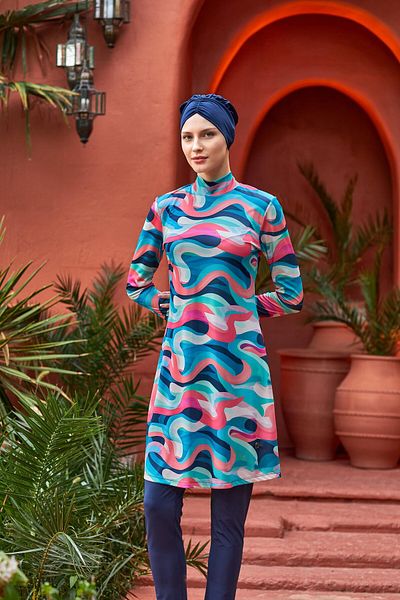 ROZAMAY Neel Long Sleeve Hijab Swimsuit 3106