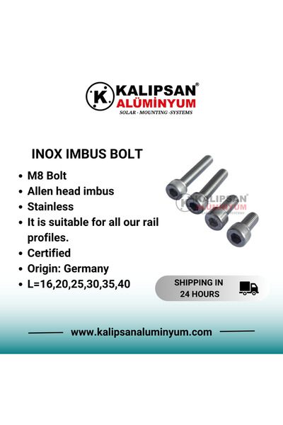 M8x30 Mm Inox Imbus Civata (200 ADET)