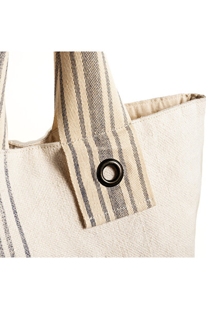 Zsa Zsa Zsu Kolkata Jüt Çanta 36x38x10 Cm Bej