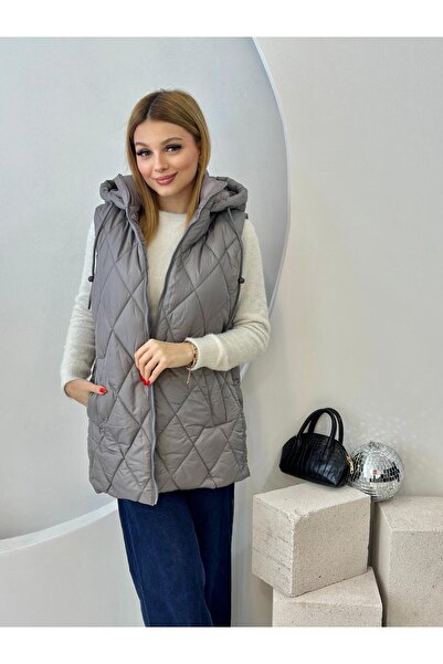 RESSHO YAKALI KAPŞONLU TARZ YELEK