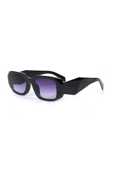 TomyHelf Round Black Frame - Women's Sunglasses, Black Glass