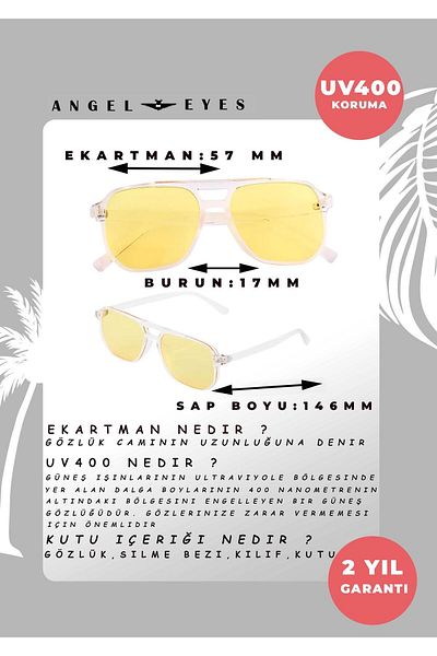 TomyHelf Transparent Rectangular Unisex Sunglasses