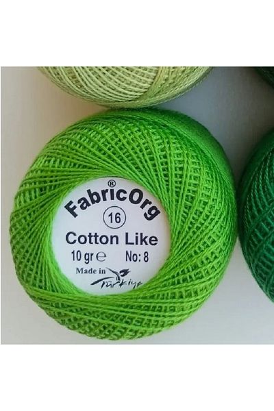 fabricorg Νήματα Etamin-Cross Stitch - Παρόμοια με βαμβάκι (10 GR-NO8 ΣΚΟΠΟΣ) - Μονόκλινο - Νούμερο 16 Χρώμα
