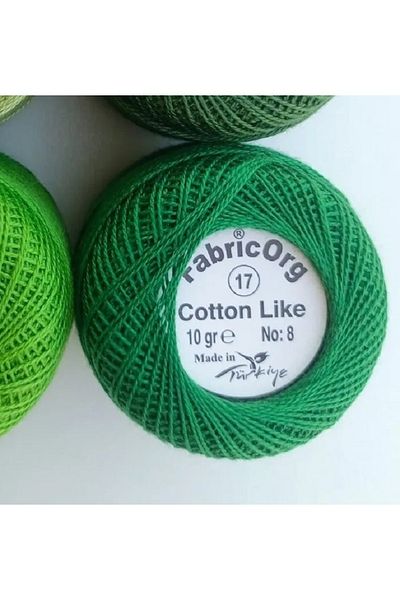 fabricorg Etamin-Cross Stitch Yarn - Παρόμοιο με βαμβάκι (10 GR-NO8 YARN) - ΜΟΝΟ ΜΟΥΛΑΡΙ - Νο 17 Χρώμα