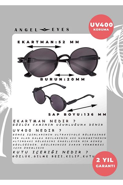 TomyHelf Oval Black Unisex Sunglasses