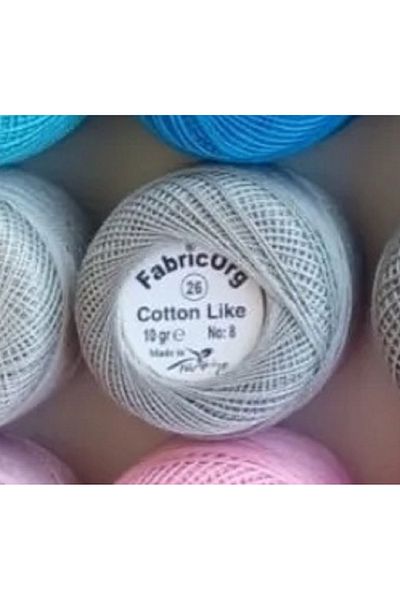 fabricorg Etamine-cross-stitch Single Bulge Thread - Παρόμοιο με βαμβάκι (10 GR-NO8 IP) - Αριθμός 26 Χρώμα