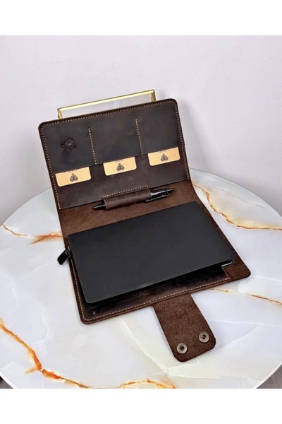 Fil Deri Ръчно шит органайзер от естествена кожа - Journal 2074