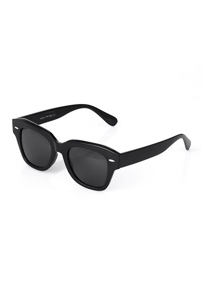 TomyHelf Black Rectangular Design Women's Sunglasses - Frame Black Glass