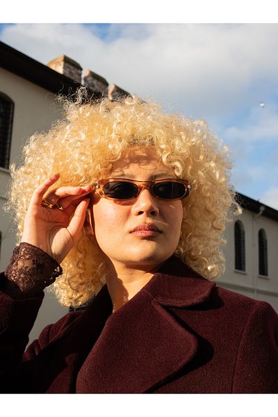 TomyHelf Laurent Slim Frame Nude Color Slim Design Women's Sunglasses