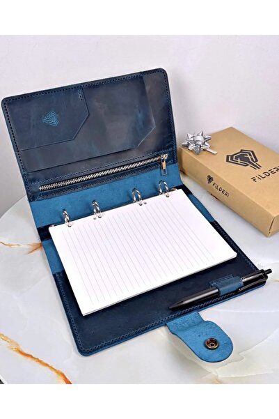 Fil Deri Органайзер с механизъм от естествена кожа - ръчно шит 2073