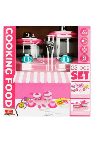 Uçar Oyuncak Sesli ve Işıklı Mutfak Yemek Oyun Seti