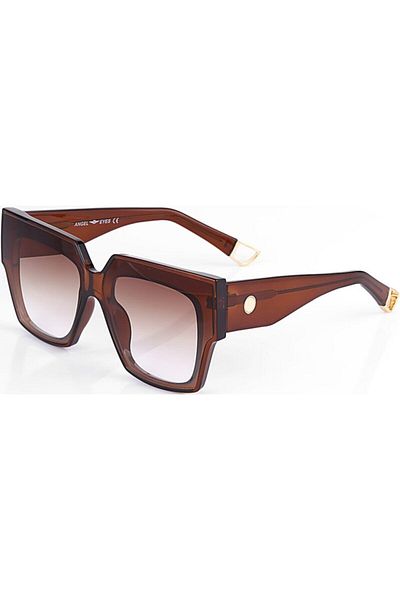 TomyHelf Ae2014c3b4501 Light Brown Color Gradient Rectangular Women's Sunglasses