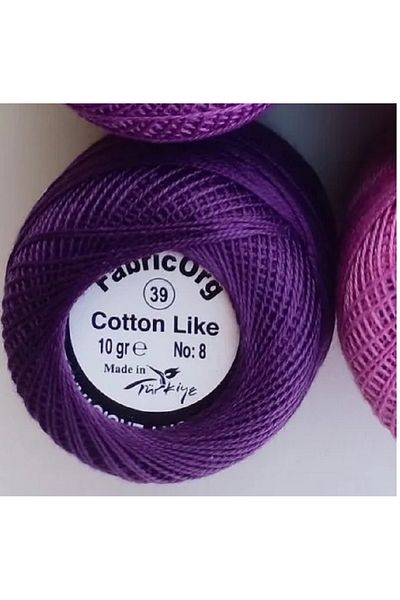 fabricorg Etamin-Cross Stitch Yarn - Παρόμοιο με βαμβάκι (10 GR-NO8 YARN) - Μονό Μάτσο - Νούμερο 39 Χρώμα