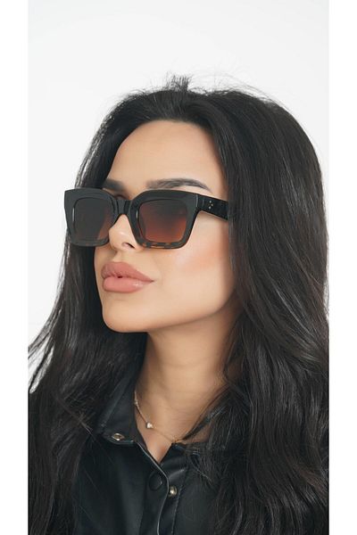 TomyHelf Rectangular Leopard Women's Sunglasses