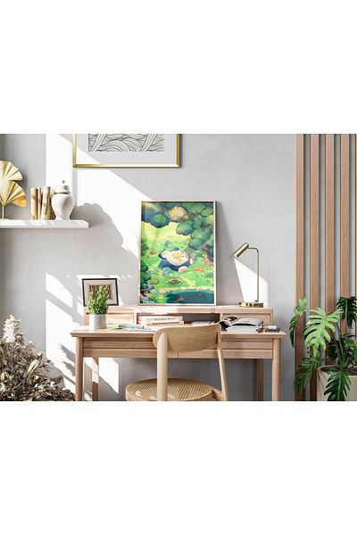 512 STORE Pokemon World Unframed Poster Pikachu, Charmander, Ash Ketchum, Bulbasaur, Snorlax, Squirtle