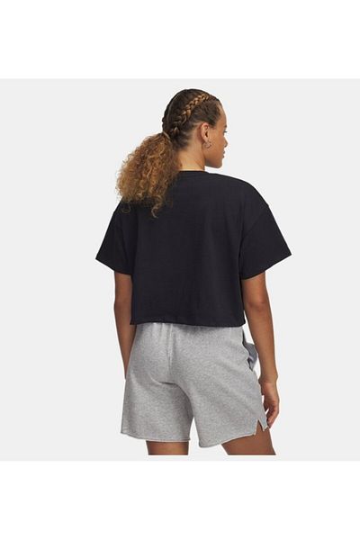 Under Armour Women's Ua Varsity Mix Heavyweight Short Sleeve Crop T-Shirt