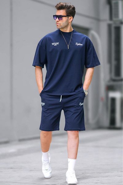Madmext Σετ ανδρικό σορτς Navy Blue 5937