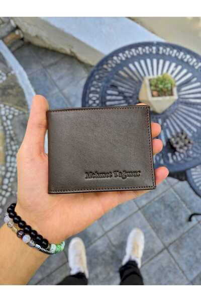 Visso leather Visso 262 Geantă portofel clasică pentru bărbați din piele naturală cu compartiment dublu pentru identitate BROWN BROWN
